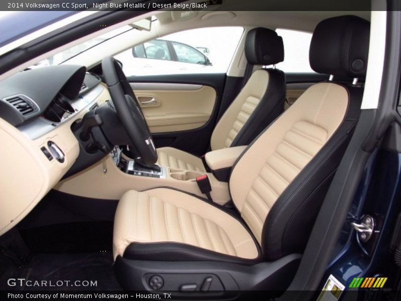 Night Blue Metallic / Desert Beige/Black 2014 Volkswagen CC Sport