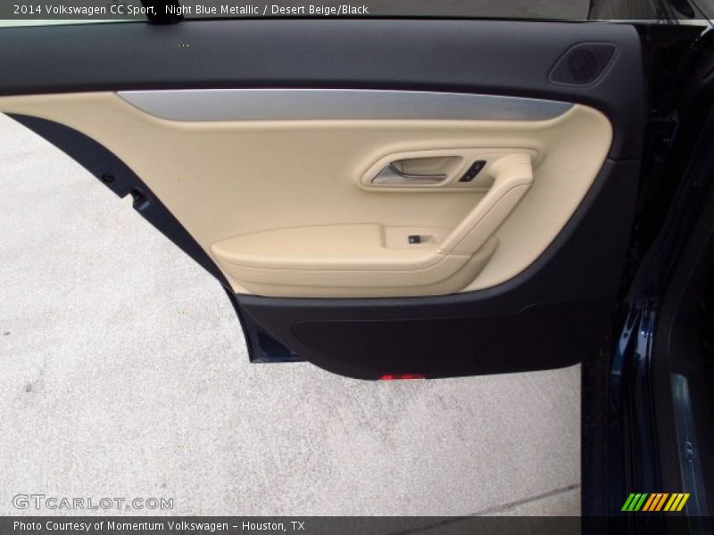 Night Blue Metallic / Desert Beige/Black 2014 Volkswagen CC Sport