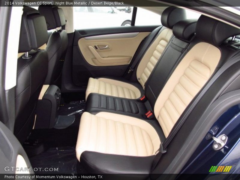 Night Blue Metallic / Desert Beige/Black 2014 Volkswagen CC Sport