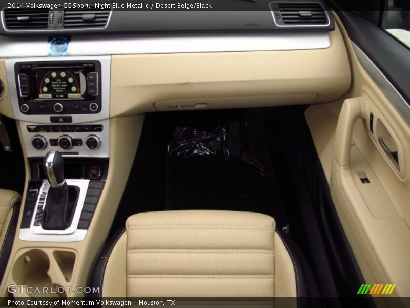 Night Blue Metallic / Desert Beige/Black 2014 Volkswagen CC Sport