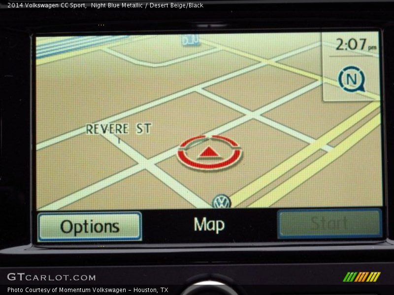 Night Blue Metallic / Desert Beige/Black 2014 Volkswagen CC Sport