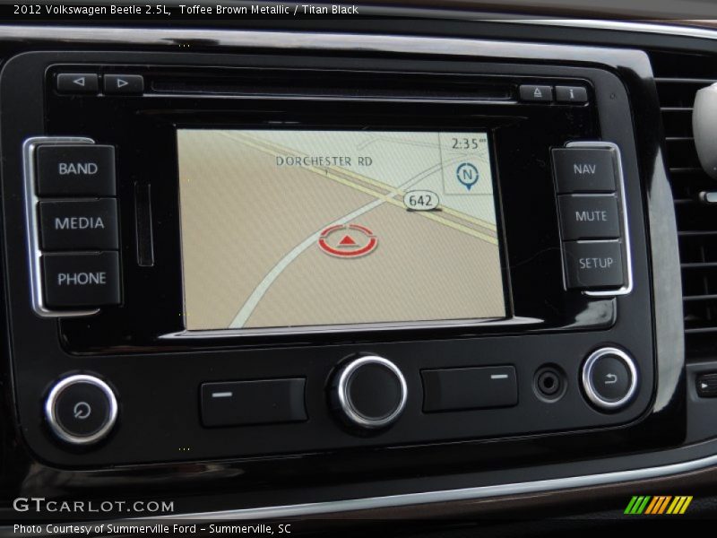 Navigation of 2012 Beetle 2.5L