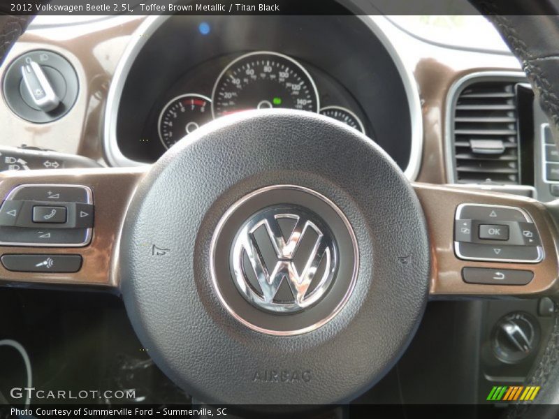 Toffee Brown Metallic / Titan Black 2012 Volkswagen Beetle 2.5L