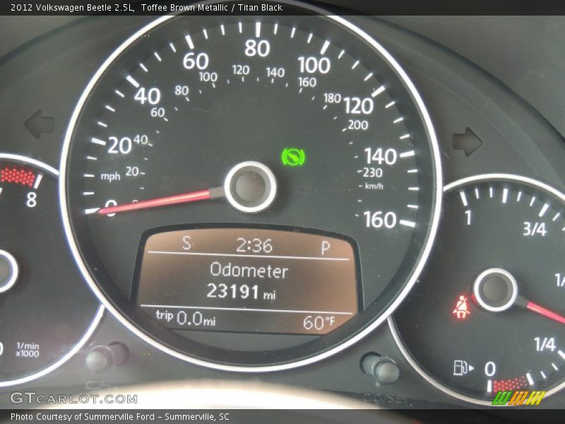  2012 Beetle 2.5L 2.5L Gauges