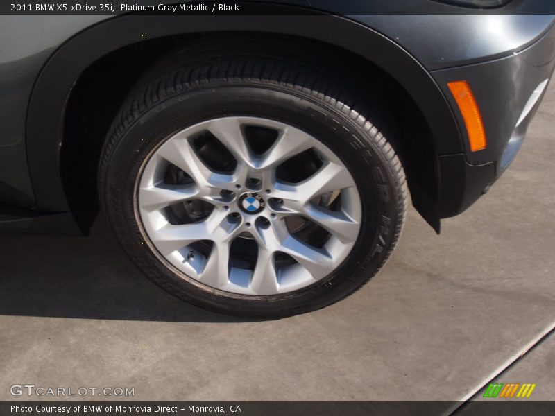 Platinum Gray Metallic / Black 2011 BMW X5 xDrive 35i