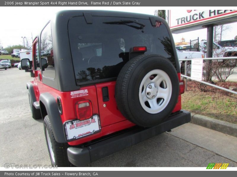 Flame Red / Dark Slate Gray 2006 Jeep Wrangler Sport 4x4 Right Hand Drive