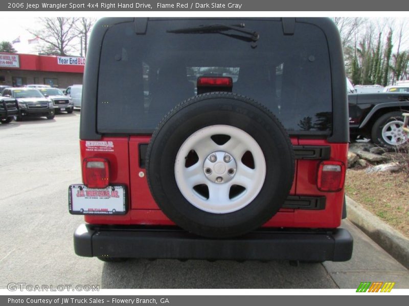 Flame Red / Dark Slate Gray 2006 Jeep Wrangler Sport 4x4 Right Hand Drive