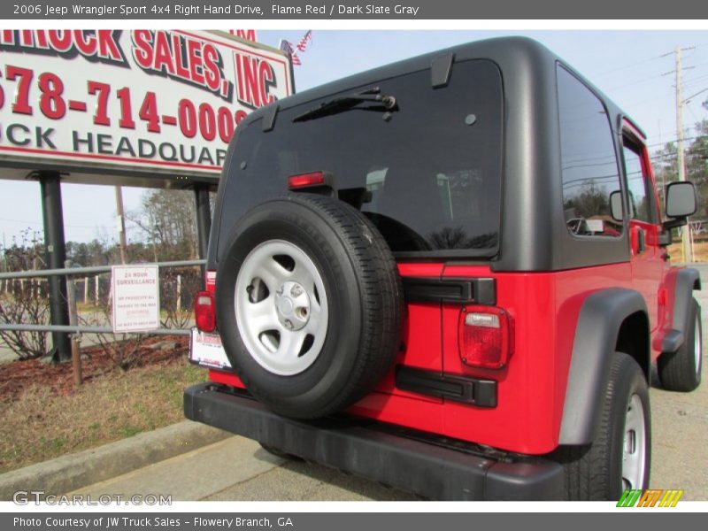 Flame Red / Dark Slate Gray 2006 Jeep Wrangler Sport 4x4 Right Hand Drive