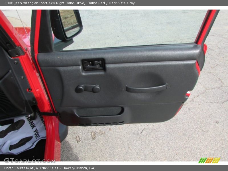 Flame Red / Dark Slate Gray 2006 Jeep Wrangler Sport 4x4 Right Hand Drive