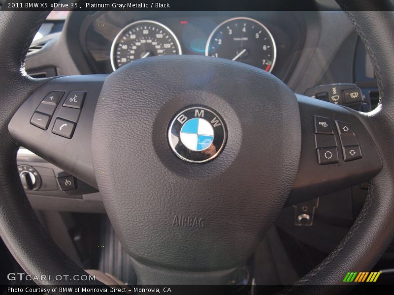 Platinum Gray Metallic / Black 2011 BMW X5 xDrive 35i