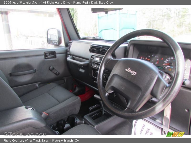 Flame Red / Dark Slate Gray 2006 Jeep Wrangler Sport 4x4 Right Hand Drive