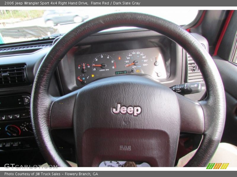 Flame Red / Dark Slate Gray 2006 Jeep Wrangler Sport 4x4 Right Hand Drive