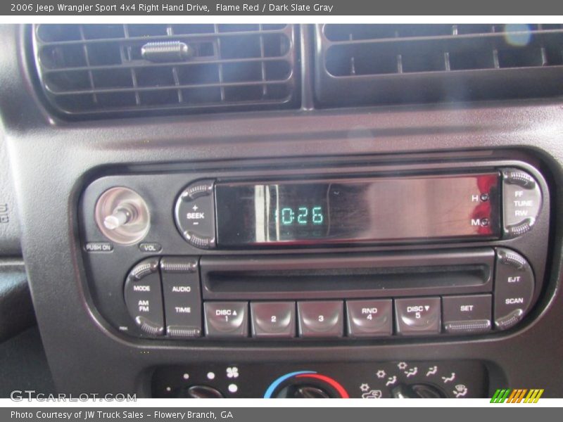 Flame Red / Dark Slate Gray 2006 Jeep Wrangler Sport 4x4 Right Hand Drive