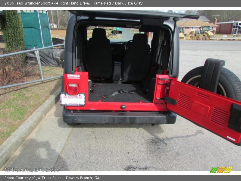 Flame Red / Dark Slate Gray 2006 Jeep Wrangler Sport 4x4 Right Hand Drive