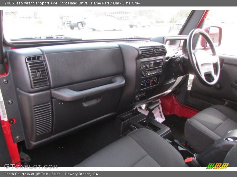 Flame Red / Dark Slate Gray 2006 Jeep Wrangler Sport 4x4 Right Hand Drive