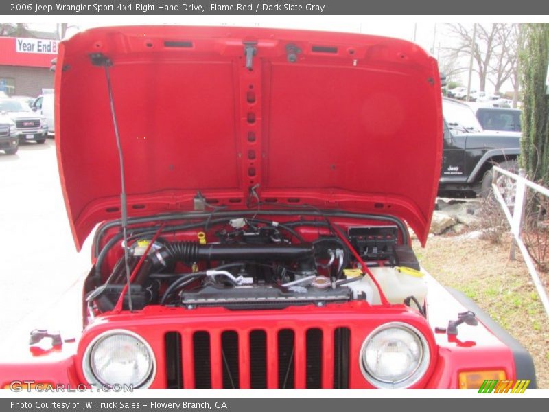 Flame Red / Dark Slate Gray 2006 Jeep Wrangler Sport 4x4 Right Hand Drive