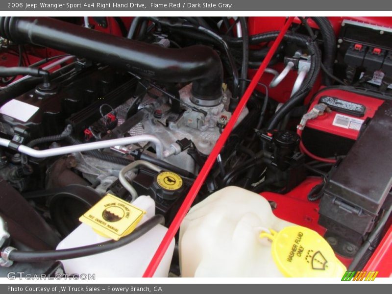 Flame Red / Dark Slate Gray 2006 Jeep Wrangler Sport 4x4 Right Hand Drive