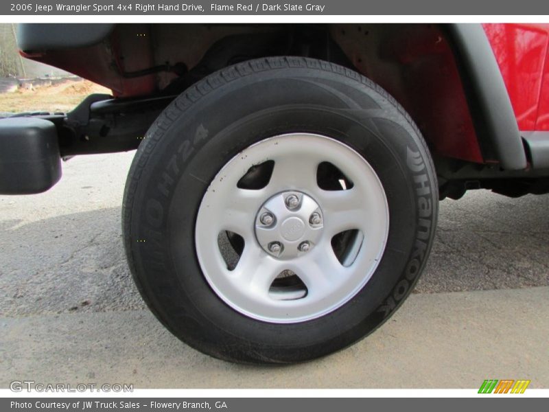 Flame Red / Dark Slate Gray 2006 Jeep Wrangler Sport 4x4 Right Hand Drive