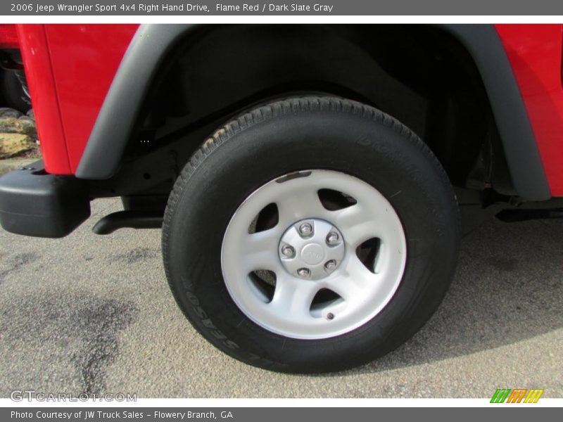Flame Red / Dark Slate Gray 2006 Jeep Wrangler Sport 4x4 Right Hand Drive
