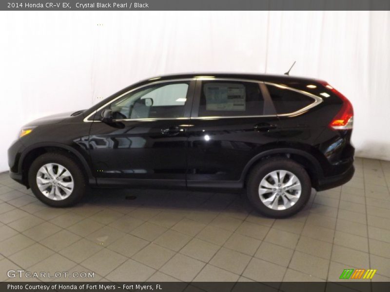 Crystal Black Pearl / Black 2014 Honda CR-V EX