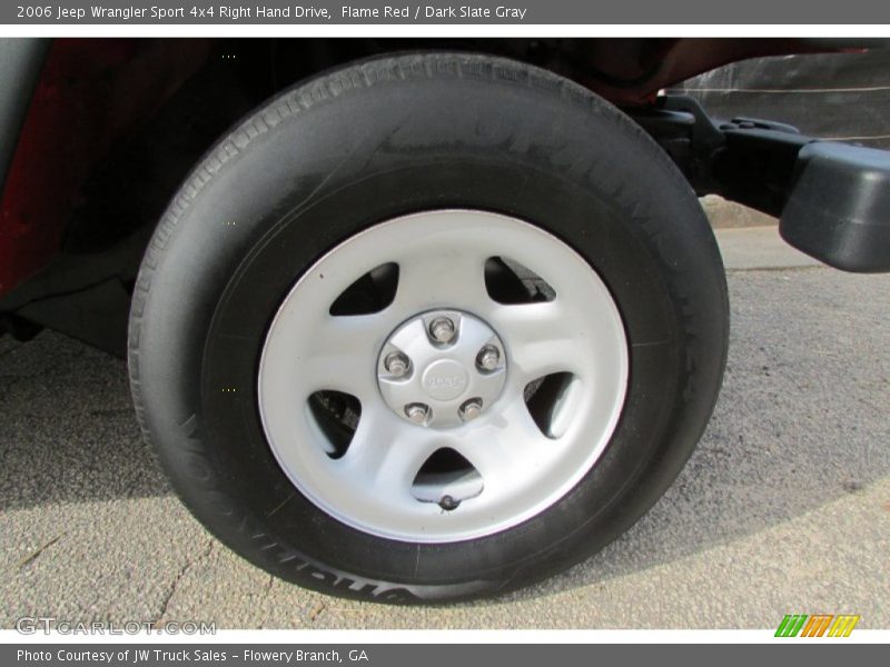 Flame Red / Dark Slate Gray 2006 Jeep Wrangler Sport 4x4 Right Hand Drive