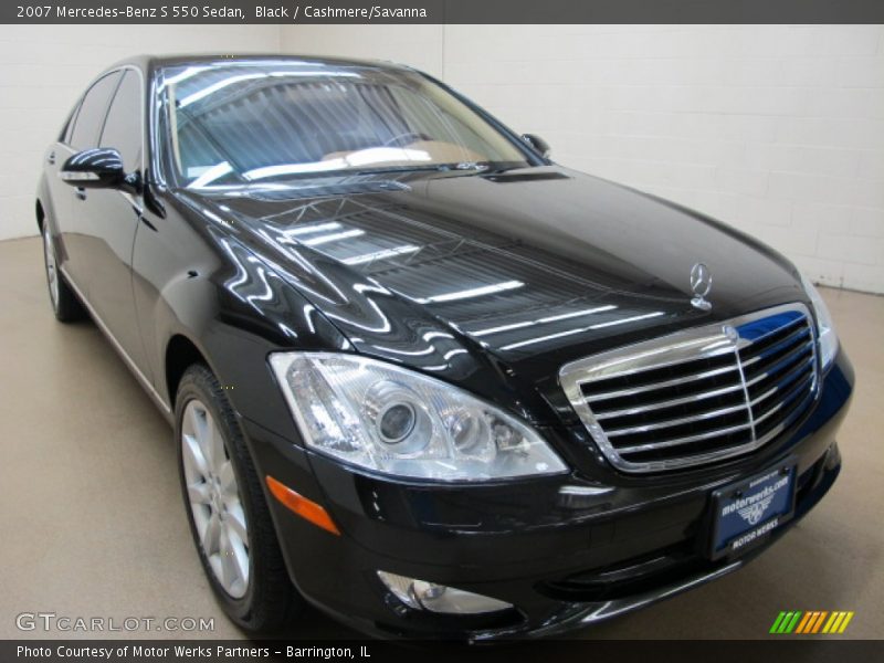Black / Cashmere/Savanna 2007 Mercedes-Benz S 550 Sedan