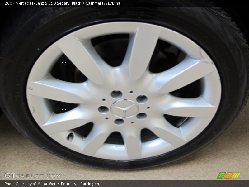 Black / Cashmere/Savanna 2007 Mercedes-Benz S 550 Sedan