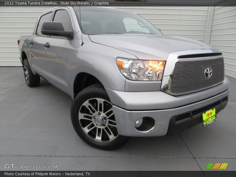 Silver Sky Metallic / Graphite 2012 Toyota Tundra CrewMax