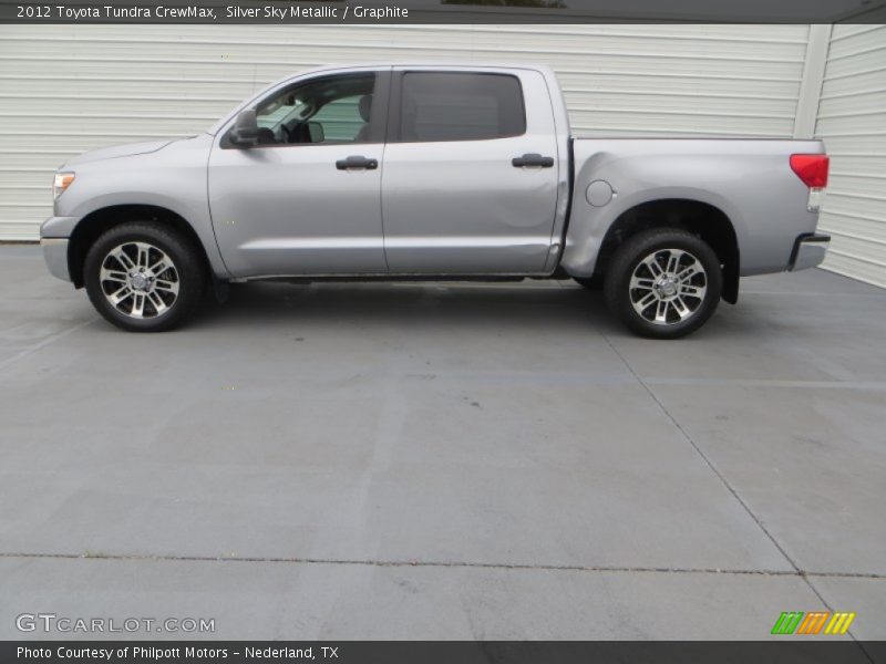 Silver Sky Metallic / Graphite 2012 Toyota Tundra CrewMax