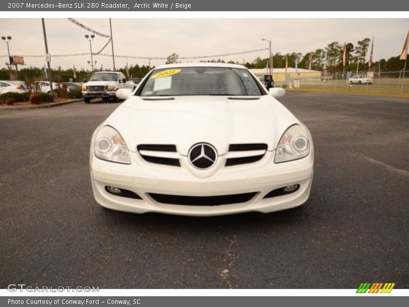 Arctic White / Beige 2007 Mercedes-Benz SLK 280 Roadster