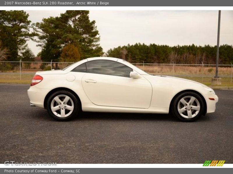 Arctic White / Beige 2007 Mercedes-Benz SLK 280 Roadster