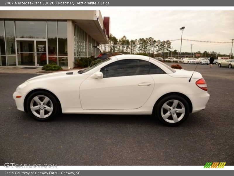 Arctic White / Beige 2007 Mercedes-Benz SLK 280 Roadster