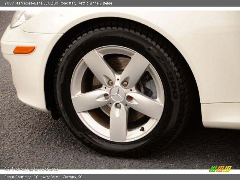 Arctic White / Beige 2007 Mercedes-Benz SLK 280 Roadster