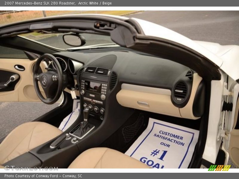 Arctic White / Beige 2007 Mercedes-Benz SLK 280 Roadster