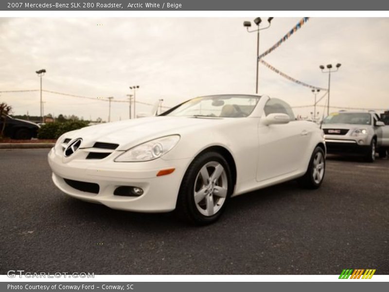 Arctic White / Beige 2007 Mercedes-Benz SLK 280 Roadster