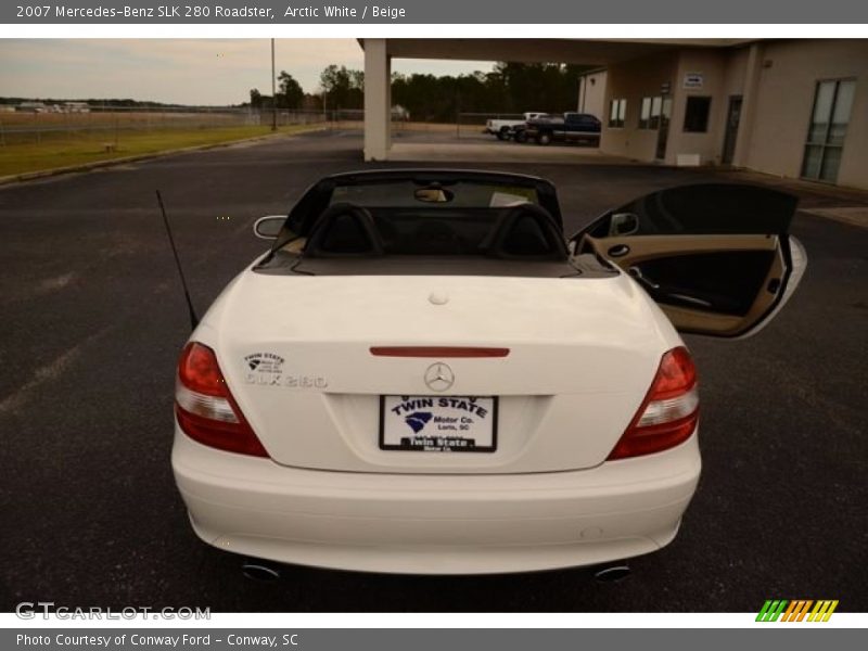Arctic White / Beige 2007 Mercedes-Benz SLK 280 Roadster