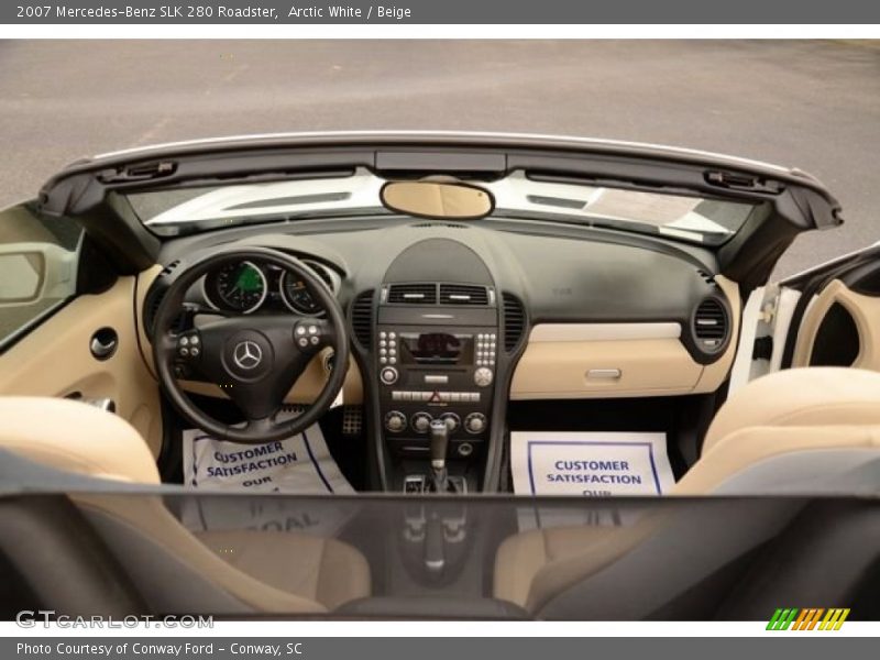 Arctic White / Beige 2007 Mercedes-Benz SLK 280 Roadster