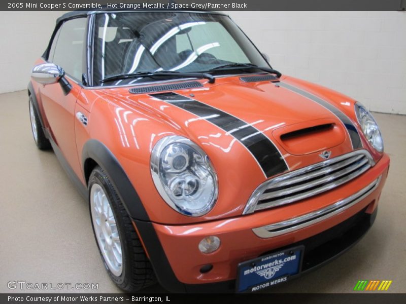 Hot Orange Metallic / Space Grey/Panther Black 2005 Mini Cooper S Convertible