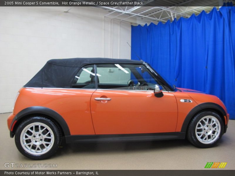 Hot Orange Metallic / Space Grey/Panther Black 2005 Mini Cooper S Convertible