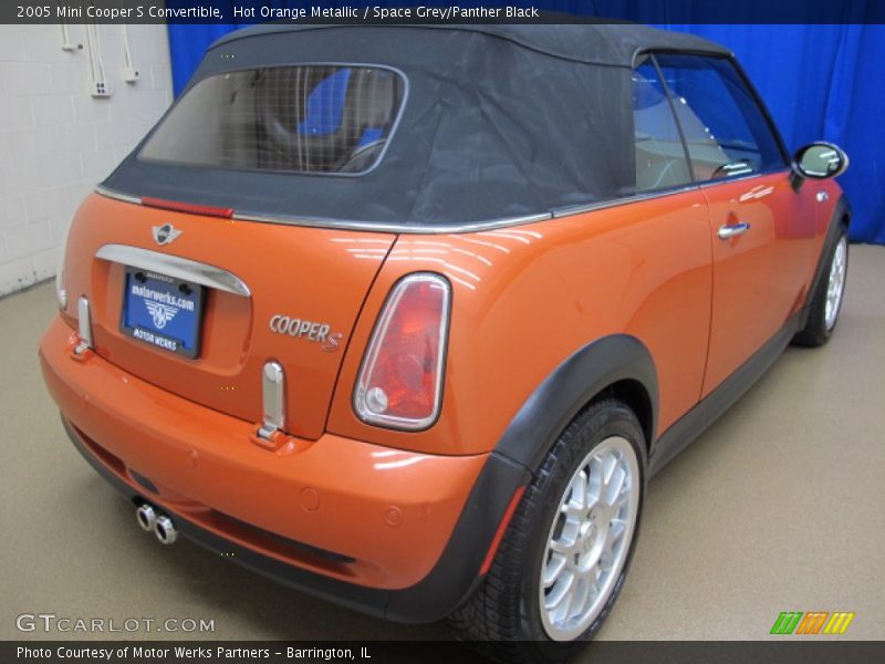 Hot Orange Metallic / Space Grey/Panther Black 2005 Mini Cooper S Convertible