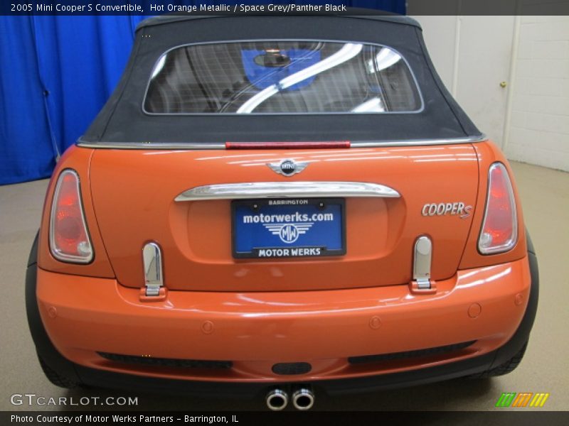 Hot Orange Metallic / Space Grey/Panther Black 2005 Mini Cooper S Convertible