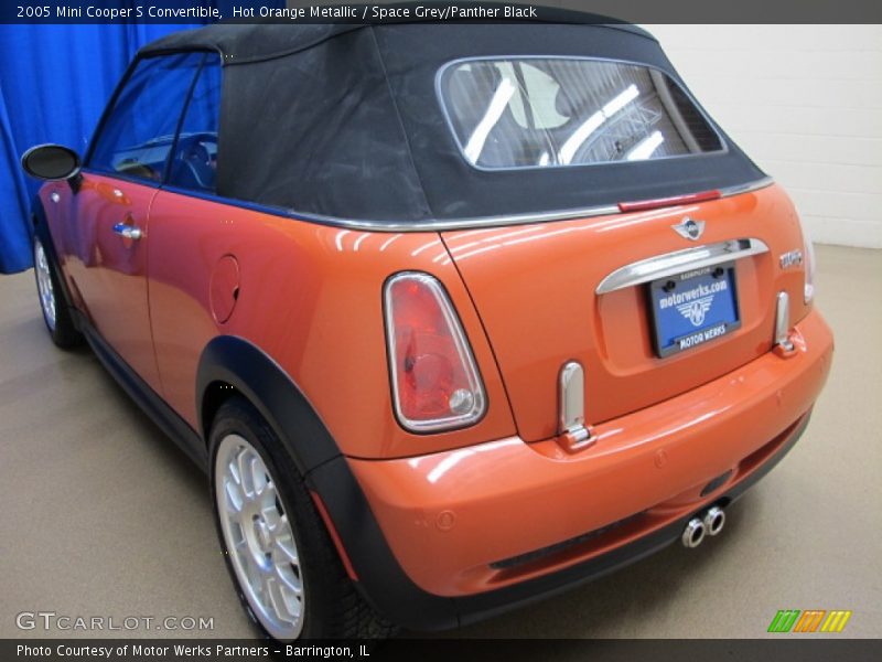 Hot Orange Metallic / Space Grey/Panther Black 2005 Mini Cooper S Convertible