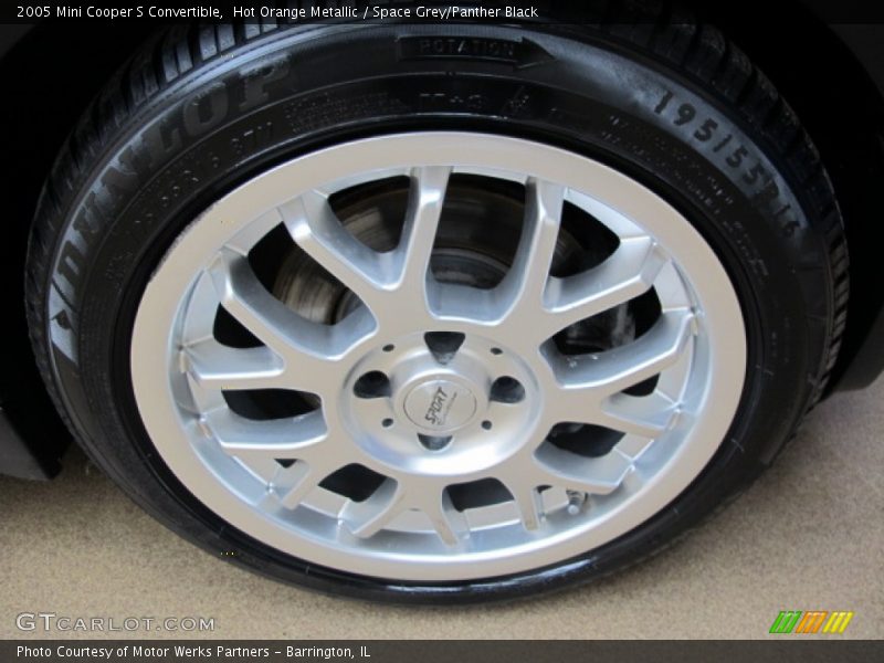 Hot Orange Metallic / Space Grey/Panther Black 2005 Mini Cooper S Convertible