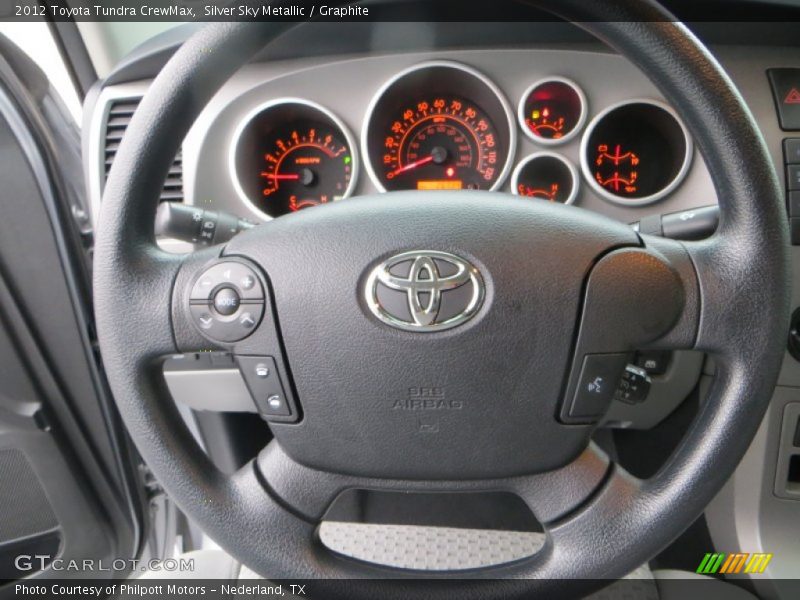 Silver Sky Metallic / Graphite 2012 Toyota Tundra CrewMax