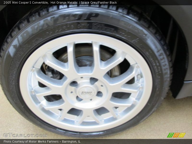Hot Orange Metallic / Space Grey/Panther Black 2005 Mini Cooper S Convertible