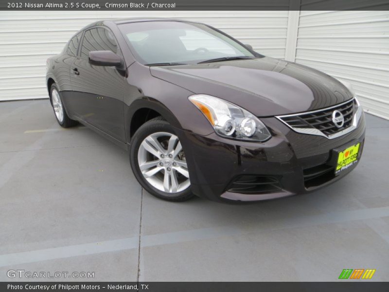 Crimson Black / Charcoal 2012 Nissan Altima 2.5 S Coupe