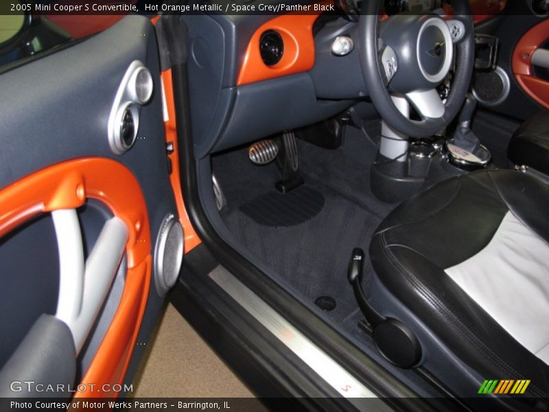 Hot Orange Metallic / Space Grey/Panther Black 2005 Mini Cooper S Convertible