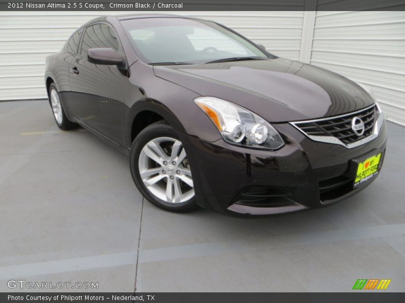 Crimson Black / Charcoal 2012 Nissan Altima 2.5 S Coupe