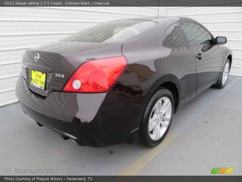 Crimson Black / Charcoal 2012 Nissan Altima 2.5 S Coupe