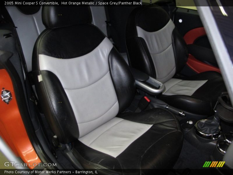 Hot Orange Metallic / Space Grey/Panther Black 2005 Mini Cooper S Convertible